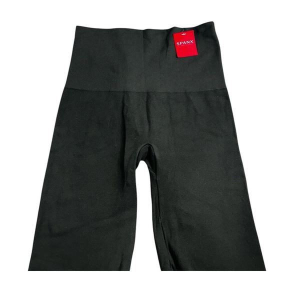 Spanx Look At Me Now Seamless Side Zip Leggings Size XL Thick Dark Green - Picture 6 of 7